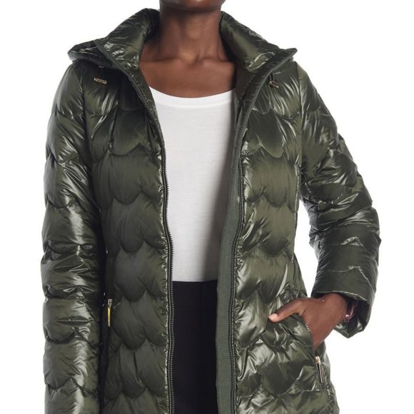 NEW kate spade new york down scallop coat